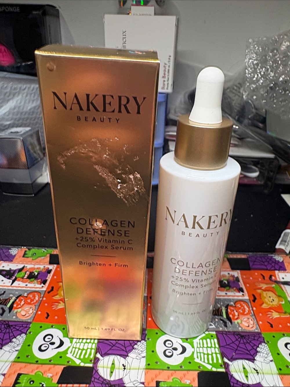 Nakery Beauty Collagen Defense Primer Serum — White & Gold